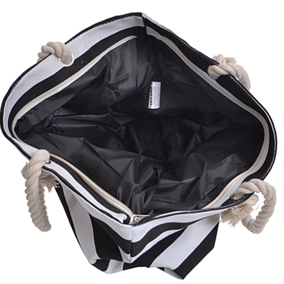 ⭐️Best In Bags HP⭐️  ‼️ Last One! ‼️ Zip-Top Canvas Tote-Black - Picture 3 of 3